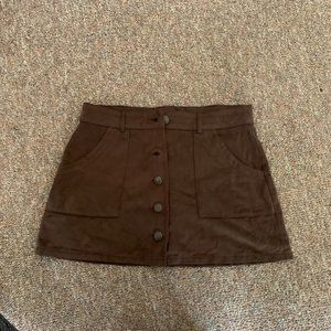 American Eagle Faux Suede Skirt Size 6